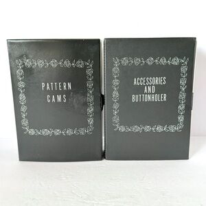 2 Vintage Sears Kenmore Sewing Machine Pattern Cams & Buttonholer & Accessories